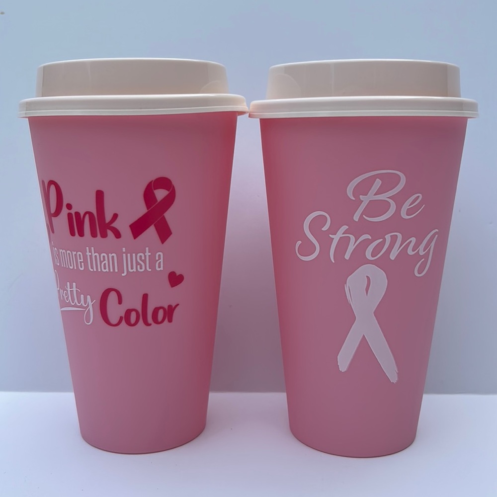Breast Cancer Awareness 2 Piece Reusable Tumblers